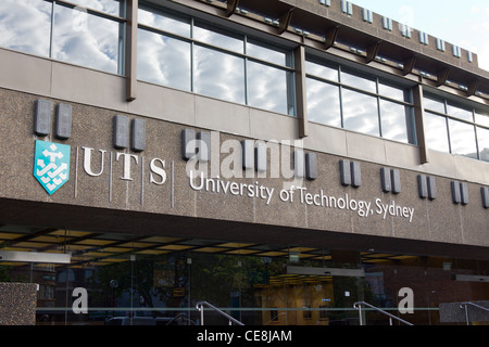 Fassade der Universität der Technologie Sydney (UTS), Australien Stockfoto