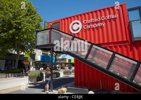 Re: START Container Mall, Cashel Street, Christchurch, Canterbury, Südinsel, Neuseeland Stockfoto