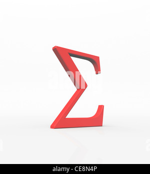 Sigma achtzehnten Buchstaben griechischen Alphabets im System griechische Ziffern es Wert 200 Buchstaben weit verbreitet in vielen wissenschaftlichen Disziplinen Stockfoto