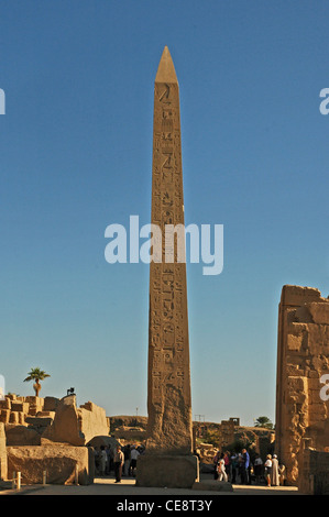 Nordafrika, Ägypten, Karnak-Tempel, Obelisk in den Central Court X Stockfoto