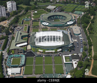 Luftaufnahme, All England Tennis Club, Wimbledon, London SW19 Stockfoto