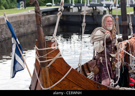 Heimkehr-Veranstaltung auf dem Caledonian Canal Fort William Stockfoto