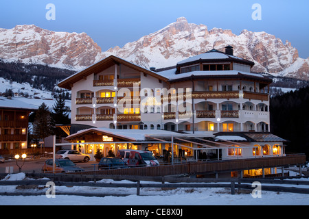 Hotel Christina, La Villa, Stern, Alta Badia, Gader Tal, Dolomiten, Südtirol, Italien, Europa Stockfoto