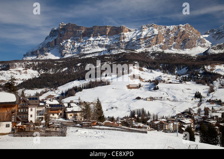 La Villa, Stern, Alta Badia, Gader Tal, Nature Valley Fanes-Sennes-Prags, Dolomiten, Südtirol, Italien, Europa Stockfoto