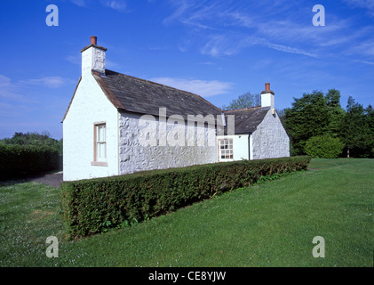 Geschichte hier John Paul Jones wurde in diesem Schottischen Bungalow Cottage bestimmt historische Helden des Amerikanischen Unabhängigkeitskrieges geboren, Schottland Großbritannien Stockfoto