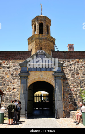 Eingang zum Schloss der guten Hoffnung in Cape Town, Western Cape, Südafrika Stockfoto