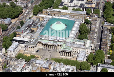 Luftaufnahme des British Museum in London Stockfoto