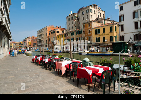 Restaurants in Venedig, Italien Stockfoto