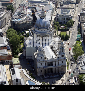 Luftaufnahme von St. Pauls Cathedral, London Stockfoto