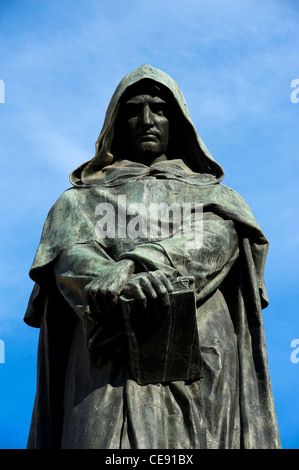 Giordano Bruno-Denkmal, Campo de' Fiori Quadrat, Rom, Latium, Italien Stockfoto