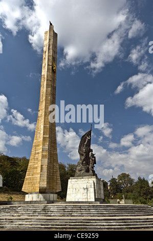 Ein Denkmal des Derg-Regimes zu Ehren des äthiopischen Soldaten in Addis Abeba Stockfoto