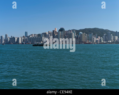 dh HONG KONG HARBOUR HONG KONG Star Ferry Shing Sterne touristische Ausflüge Hong Kong Insel Uferpromenade Gebäude Stockfoto