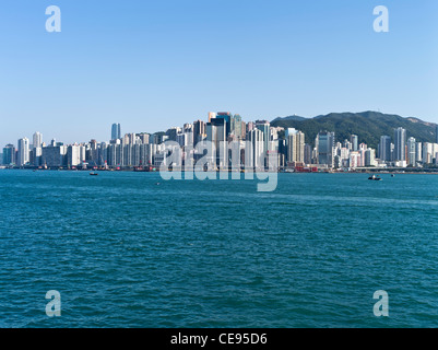 dh HONG KONG HARBOUR HONG KONG North Point Waterfront Gebäude Stockfoto