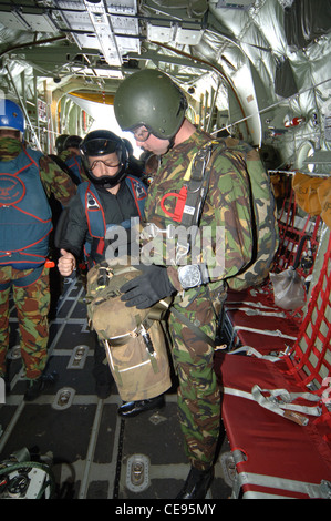 Der Pathfinder Platoon ist Tri-Service, obwohl es fast ausschließlich von Soldaten aus 2 und 3 Bataillone der Fallschirm besetzt ist Stockfoto