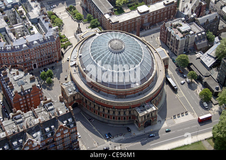 Luftaufnahme von der Albert Hall, Knightsbridge, London SW7 Stockfoto