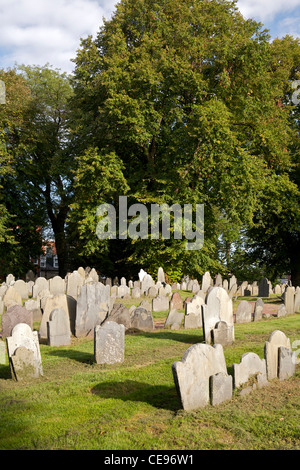 Copp es Hill Burying Ground in Boston, Massachusetts, USA. Stockfoto