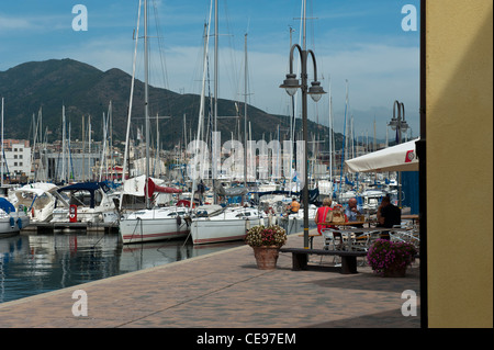 Marina Genova von Cristoforo Colombo Airport (GOA). Genua (Italienisch, Genova) Italien Stockfoto