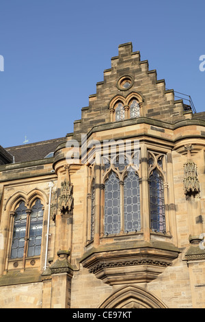 University of Glasgow, Südfassade des Hauptgebäudes, Gilmorehill Campus, Schottland, Großbritannien Stockfoto