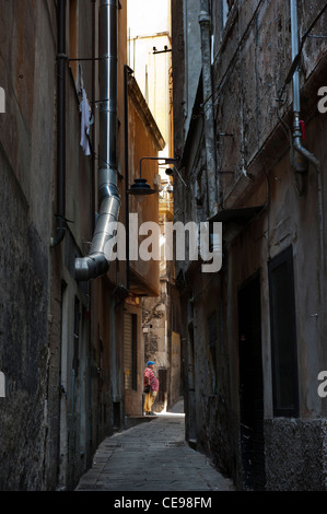 Via Della Maddalena.District Maddalena. Altstadt. Genua (Italienisch, Genova) Italien Stockfoto