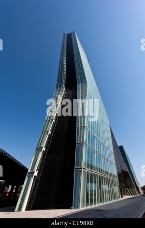 Der CMA-CGM-Tower ist ein 147m hohen Wolkenkratzer in Euroméditerranée, zentraler Geschäft Bezirk von Marseille, Frankreich Stockfoto