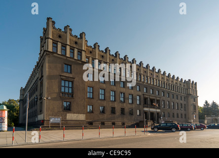 Verwaltungszentrum der Tadeusz Sendzimir Stahlwerk geführt von Arcelor Mittal in Nowa Huta, Krakau, Polen Stockfoto