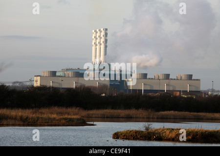 Centrica kombiniert Cycle Gas Turbine Power Station, Nord Kilingholme, Lincolnshire Stockfoto