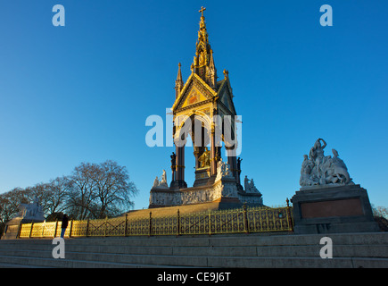 Königin Victoria Prince Albert Memorial in den Kensington Gardens, London, UK Stockfoto