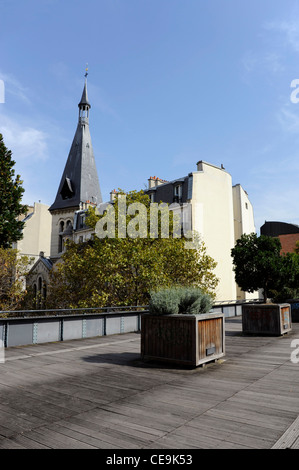 Coulee Verte, Avenue Daumesnil, Paris, Frankreich, Green Corridor Stockfoto