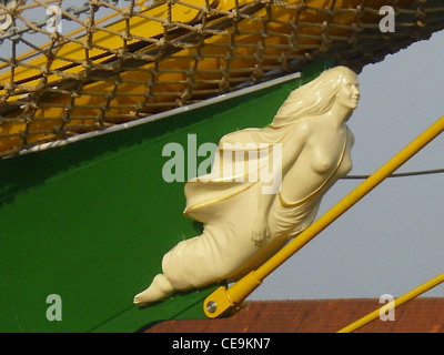 Galionsfigur der Segelschiff Alexander von Humboldt II Stockfoto