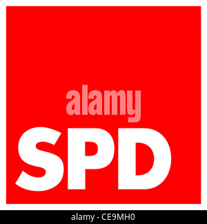 Logo der Sozialdemokratischen Partei Deutschlands SPD. Stockfoto