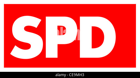 Logo der Sozialdemokratischen Partei Deutschlands SPD. Stockfoto