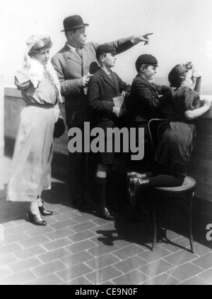 Sir Arthur Conan Doyle und Familie Stockfoto