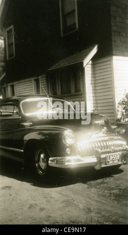 1947-Auto mit Ohio Platten der 1940er Jahre amerikanische Automobil zwei Tür Stockfoto