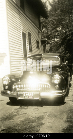 1947-Auto mit Ohio Platten der 1940er Jahre amerikanische Automobil zwei Tür Stockfoto