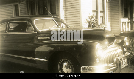 1947-Auto mit Ohio Platten der 1940er Jahre amerikanische Automobil zwei Tür Stockfoto