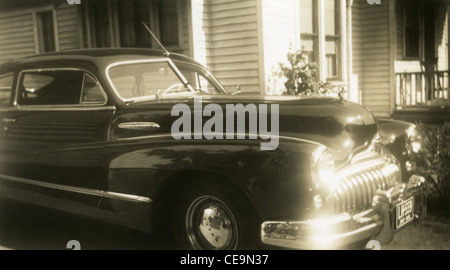 1947-Auto mit Ohio Platten der 1940er Jahre amerikanische Automobil zwei Tür Stockfoto