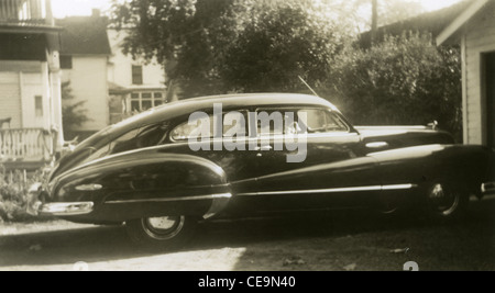 1947-Auto mit Ohio Platten der 1940er Jahre amerikanische Automobil zwei Tür Stockfoto