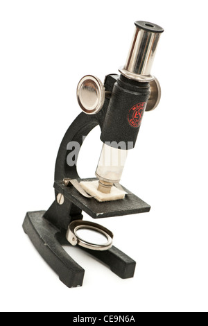 60er Vintage 100 x Vergrößerung Student Mikroskop Nr. 3 durch Signalisierung Equipment Ltd (SEL) Stockfoto