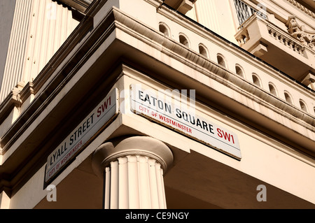 Eaton Square, central London Belgravia Stockfoto