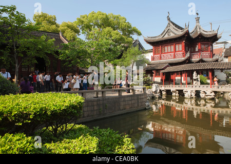 Yu-Gärten; Yuyuan; Nanshi; Shanghai; China Stockfoto