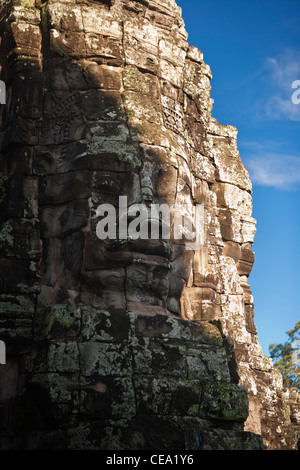 Der Bayon, Angkot Thom. Angkor, Siem Reap, Kambodscha. UNESCO-Weltkulturerbe. Stockfoto