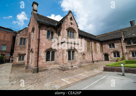 Chetham es School of Music und Bibliothek im Zentrum von Manchester, England. Stockfoto