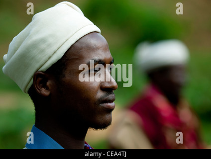 Turban Borana Jüngling Portrait Äthiopien Stockfoto