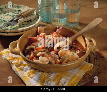 Fisch-Eintopf (Burrida) Stockfoto