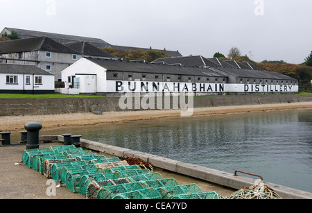 Bunnahabhain Whisky-Destillerie, Isle of Islay, Schottland Stockfoto