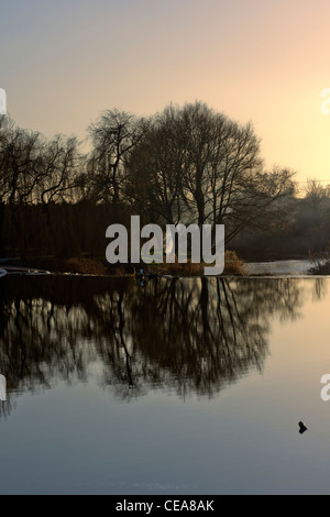 Fluß Avon Welford auf Avon warwickshire Stockfoto