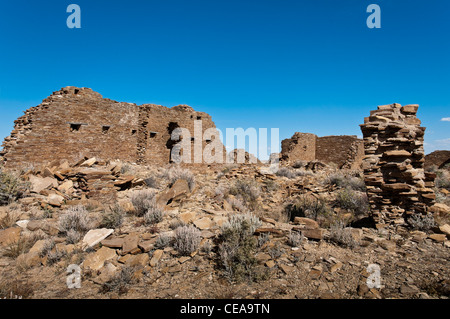 Penasco Blanco, Chaco Kultur nationaler historischer Park, New Mexico. Stockfoto