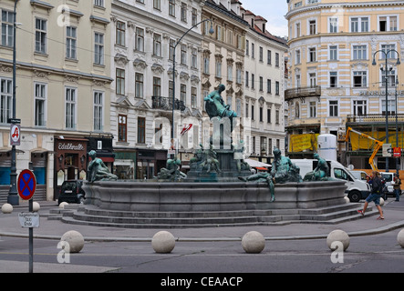 Wien: Neuer markt Stockfoto