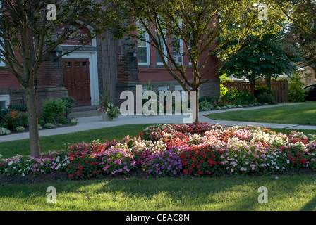 Garten am senior Living Apartment. Stockfoto