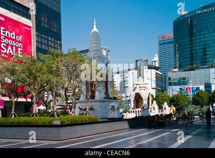Central World Plaza (Einkaufszentrum) Rajpasong Kreuzung, Bangkok, Thailand. Stockfoto